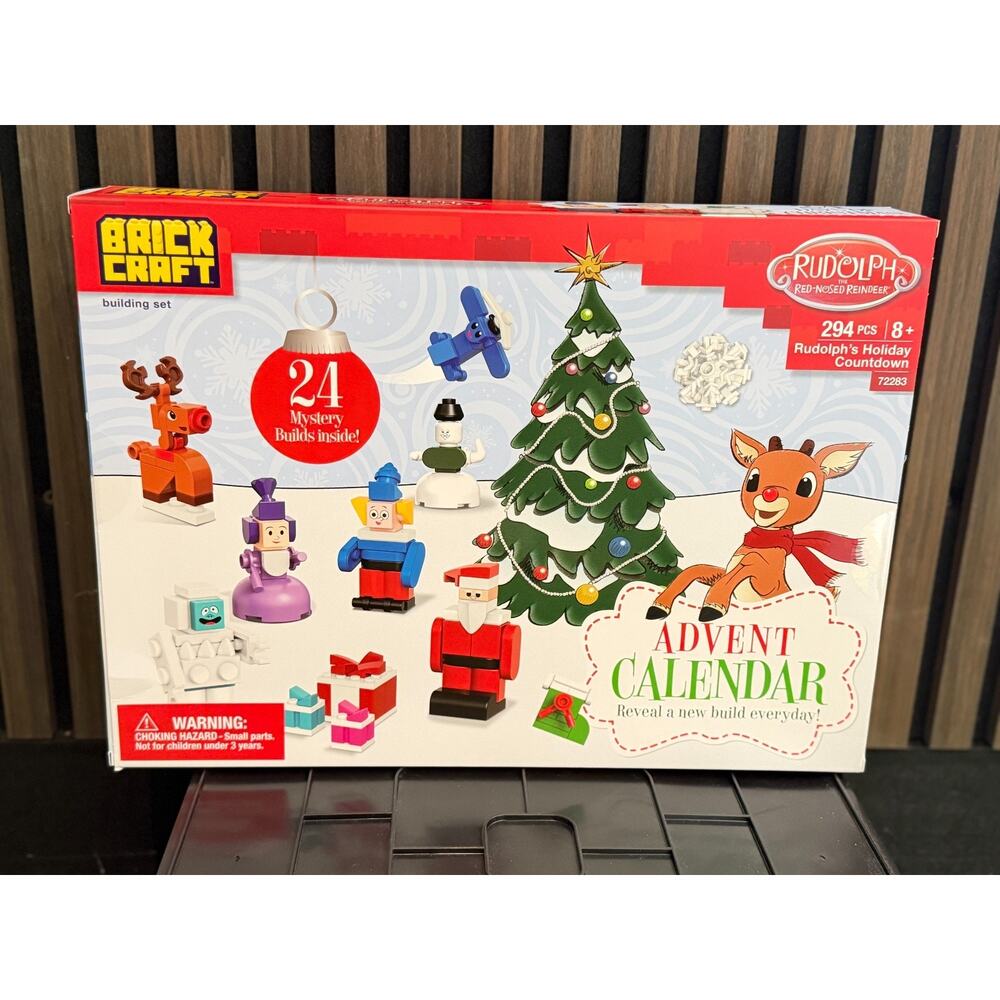 New Brickcraft Rudolph Christmas Advent Calendar Building Blocks 294 Pcs